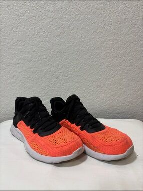 APL Women’s TechLoom Tracer Sneakers, Color: Black / Laser Red / Energy